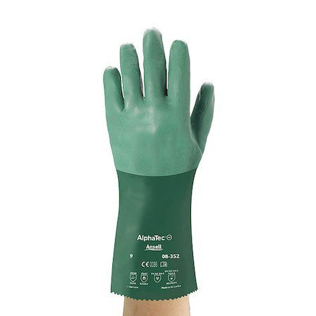 Ansell 08-352 Alphatec 08-352 Chemical Resistant Gloves, Neoprene, 12 In L, 55