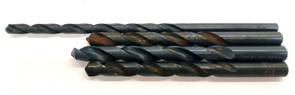 JOBBER LENGTH DRILL BIT 2 FLUTES HIGH SPEED STEEL   ASSORTED LOT OF 2