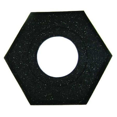 Zoro Select 03-770-6 Channelizer Cone Base, Recycled Rubber, 2 1/2 In Height,