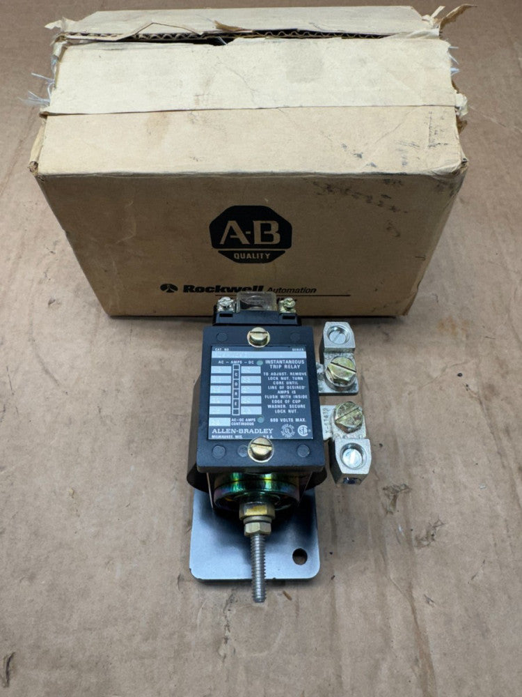 NEW SEALED BOX ALLEN-BRADLEY INSTANTANEOUS TRIP CURRENT RELAY 809-A09E SERIES A