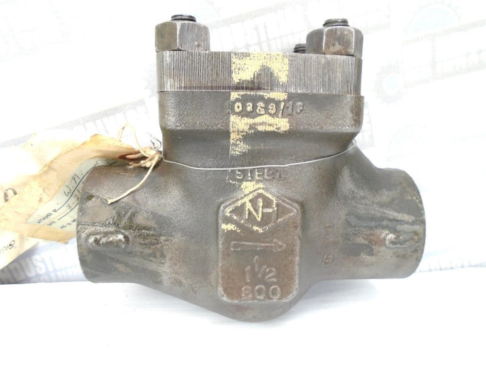 HATTERSLEY - 644 - 800 FORGED 1-1/2" SOCKET WELD CHECK VALVE 2000 PSI - CR13 CS