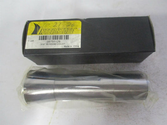 (231-4712) 3/16 Inch 7/16-20 Drawbar Thread Steel R8 Collet 