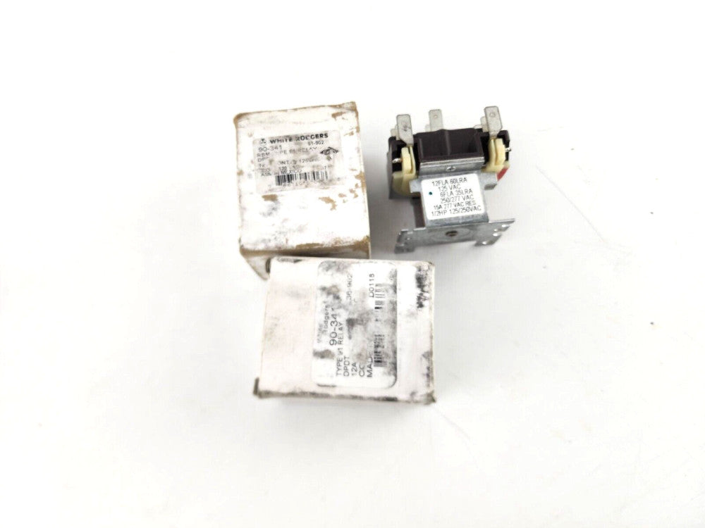 2pcs White Rogers 90-341 Type 91 Relay 91-902 12A 24Vac Coil