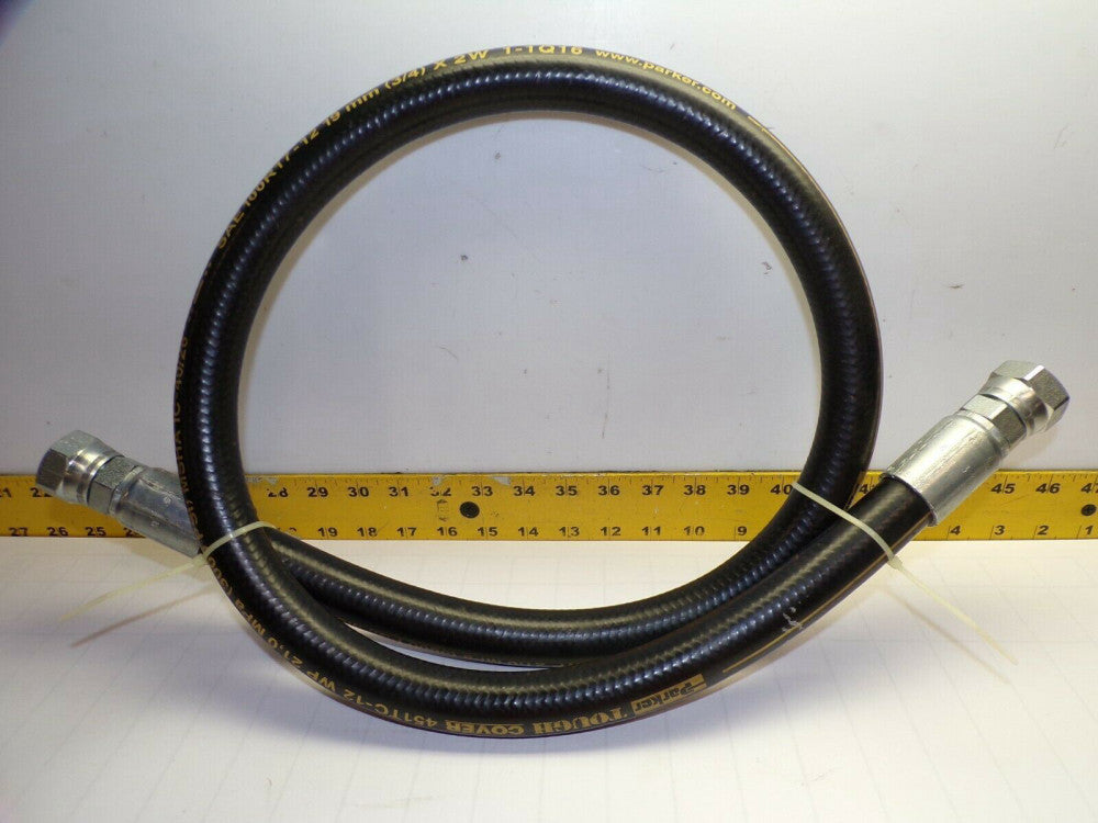 NEW PARKER TOUGH COVER 451TC-12 HYDRAULIC HOSE 3/4" FNPT x 3/4" FNPT 3000 PSI