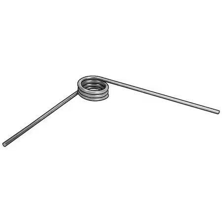 Zoro Select 3Hpd4 Torsion Spring,90 Deg,0.499Od,Pk6