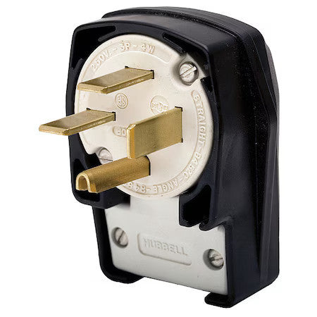 Hubbell Wiring Device-Kellems Hbl8452c Straight Blade Plug, 15-50P, 50 A, 250V