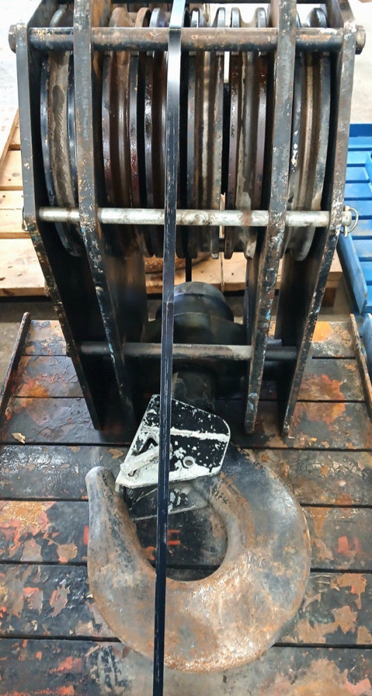 MCKISSICK 6 SHEAVE CRANE HOOK 75 TON PULLEY SIZE 1" PART NO 8016190 DF 4:1