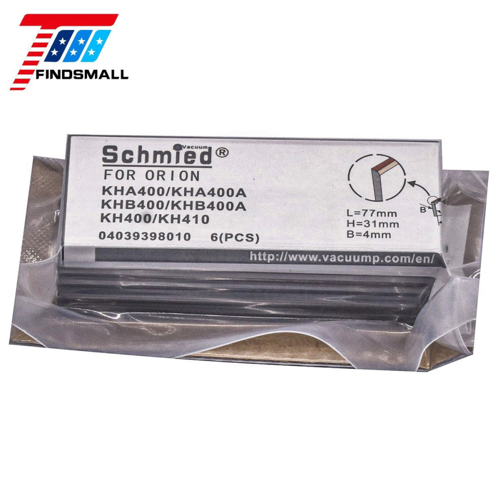 6Pcs Carbon Vanes 04039398010 for ORION Pump KHA400/400A, KH400/410, KHB400/400A