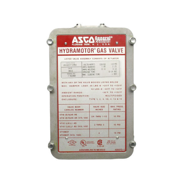 ASCO AH2D112S4 110/120V 1.85/2.25A NSNP