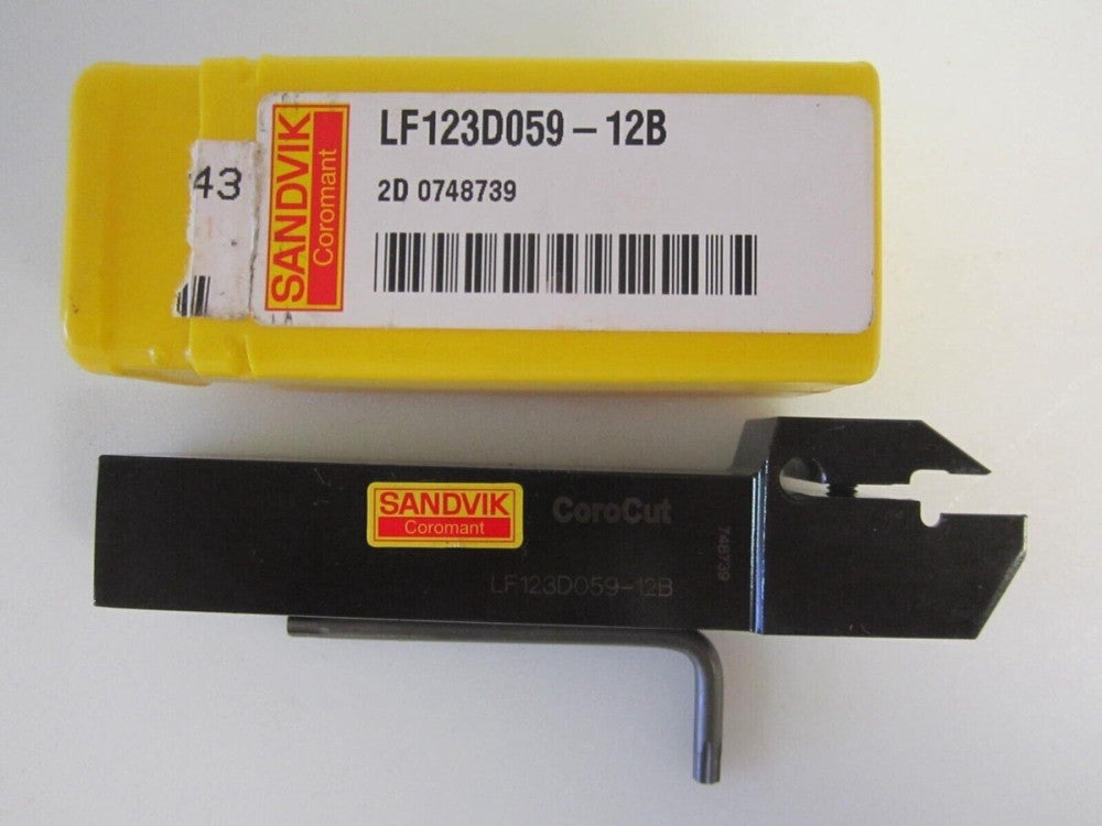 Sandvik Coromant LF123D059-12B Left Hand Non-Coolant Through Square Shank Holder
