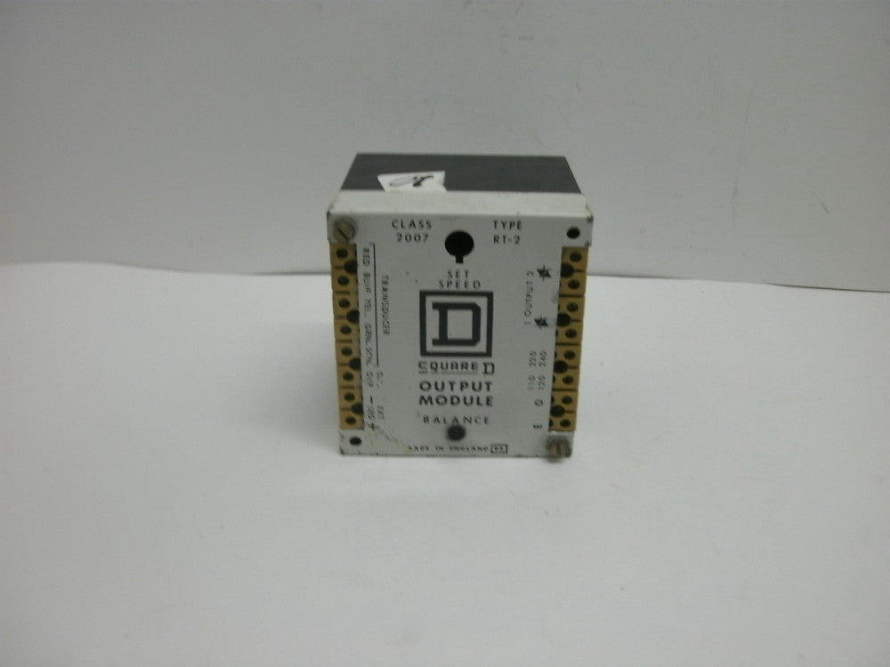 SQUARE D 2007-RT-2 OUTPUT MODULE SET SPEED BALANCE 120/240