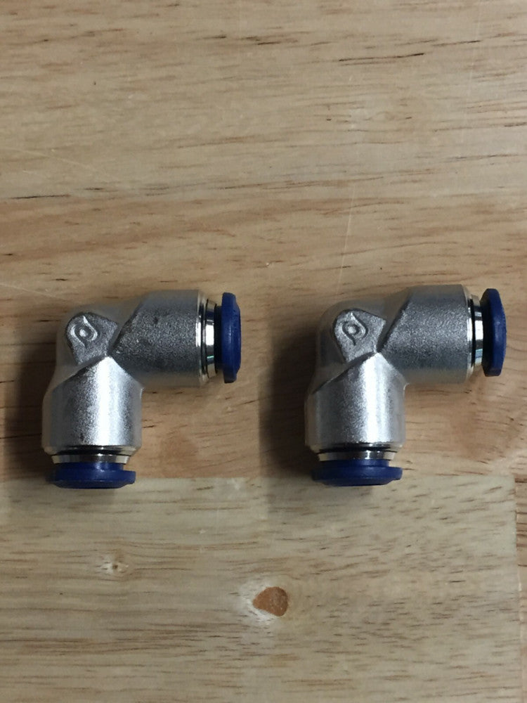 NEW Lot of 2 Aignep 88130-06 Elbow Fittings Push to Connect 3/8" Tubing 