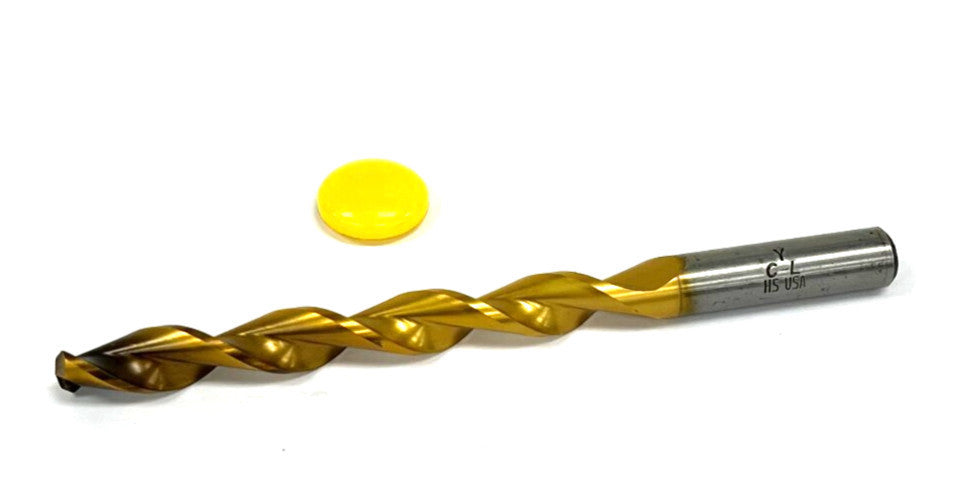 DRILL BIT Y C-L CUT DIA 7/16" 2 SPIRAL FLUTE HIGH SPEED LOC 3-7/8"