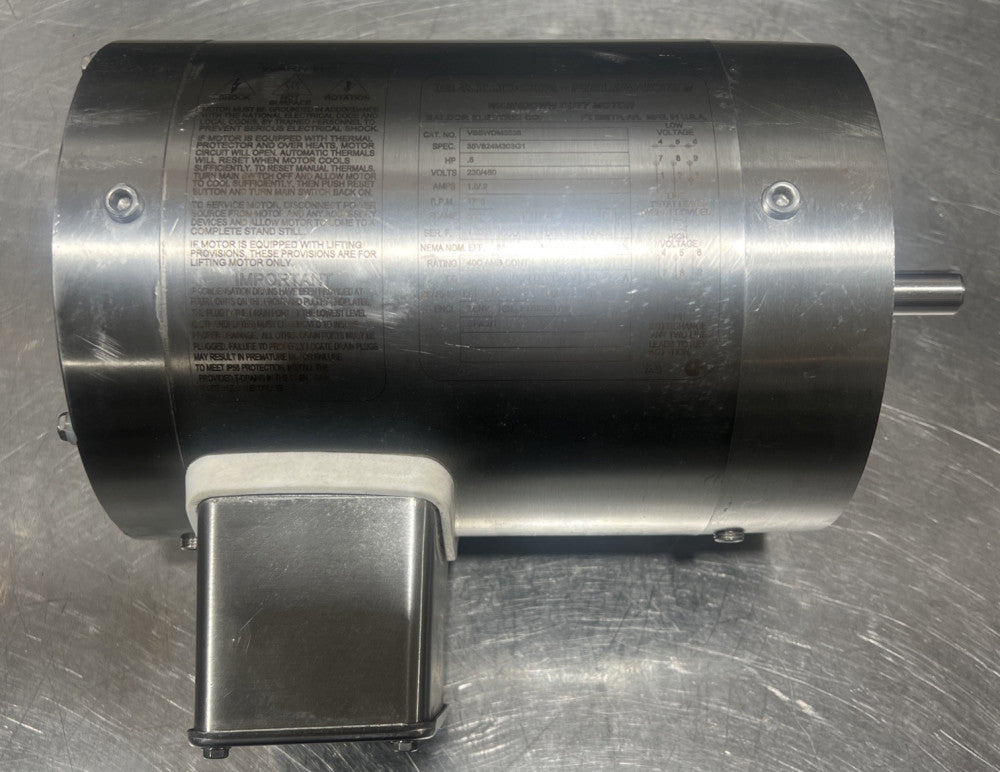 ASEA BROWN BOVERI BALDOR RELIANCE VSSWDM3538 STAINLESS STEEL ELECTRIC MOTOR Nos