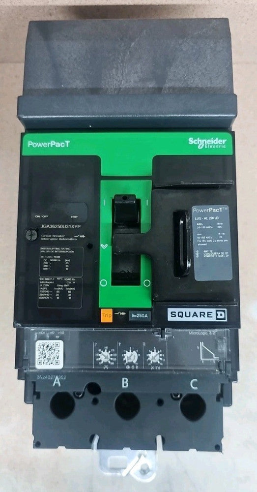 New Take Out! Square D JGA36250U31XYP 250A 3 pole 600V Circuit Breaker