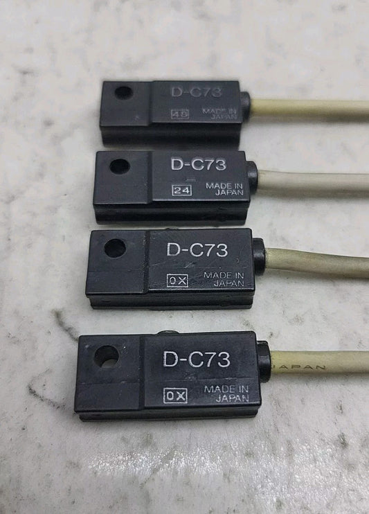 4 Pack Smc D-C73 Magnetic Reed Sensor Used Short Cables See Pictures