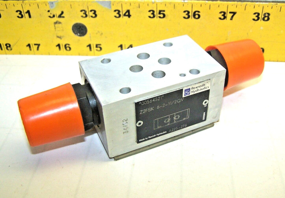 Rexroth Double Throttle Hydraulic Check Valve W/ O-Rings  Z2FSK 6-2-11/2QV