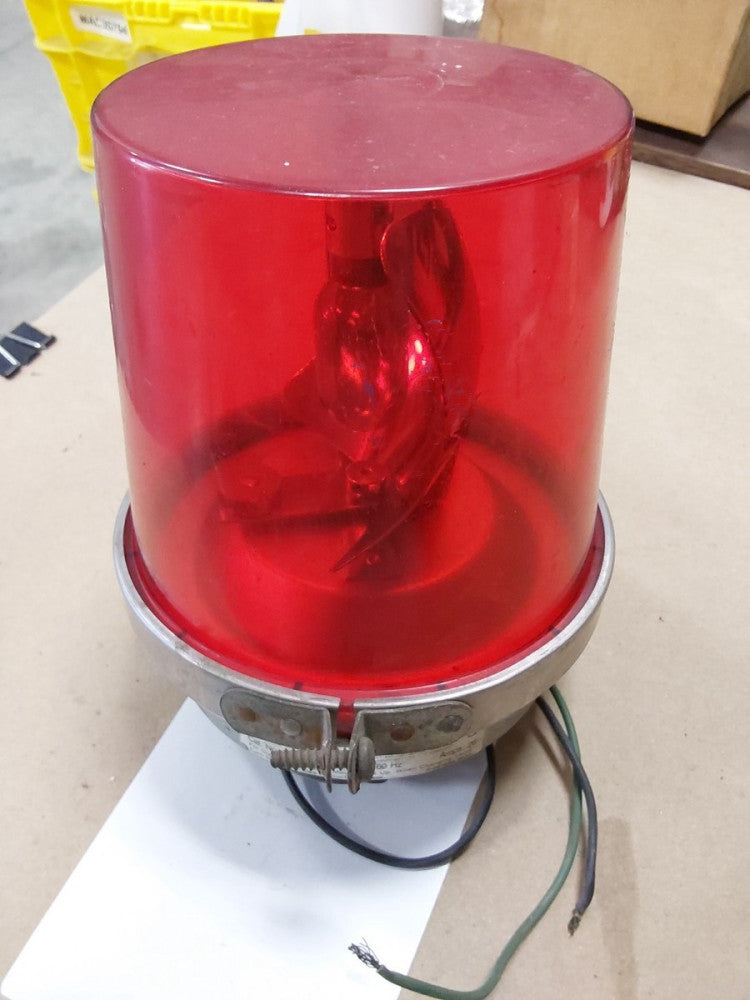 AdaptaBeacon 52R-N5 Red Signal Lamp Rotating Halogen 26 Amp 120 Volt AC 60Hz