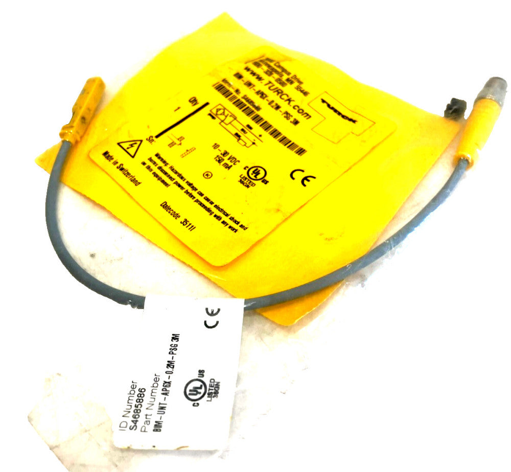 NEW TURCK BIM-UNT-AP6X-0.2-PSG3M SENSOR 4685886 BIMUNTAP6X02PSG3M