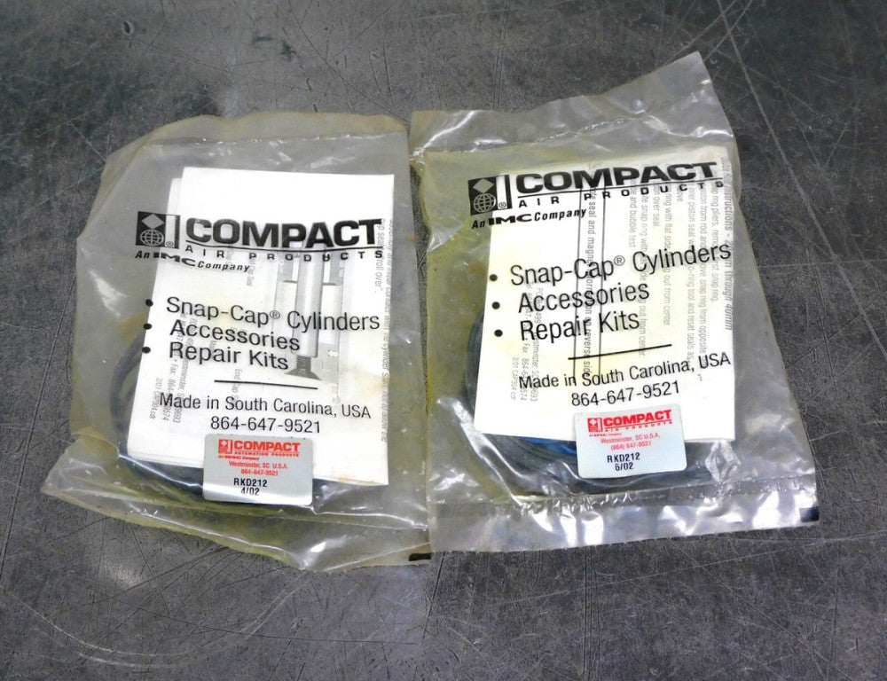 Lot of Two (2) Compact Air Products RKD212 Cylinder Repair Kits