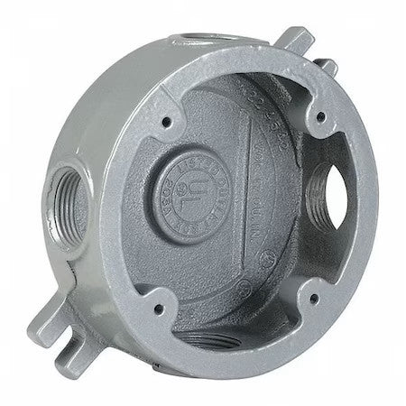 Hubbell Killark Vljx-2M Electrical Box, 25 Cu In, Outlet Box Type, 1 Gang,