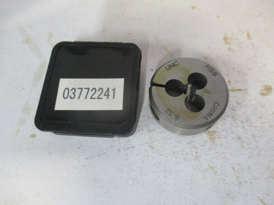 (314-1126) #8-32 UNC x 1" OAL High Speed Steel Round RH Adjustable Die 