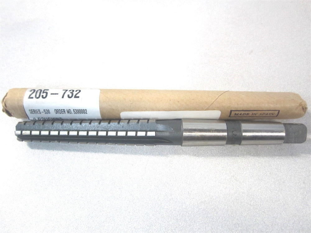 (ST10MTM2) 0.5696" x 0.7441" x 5/8" x 3-1/2" 2MT HSS RH Morse Taper Reamer