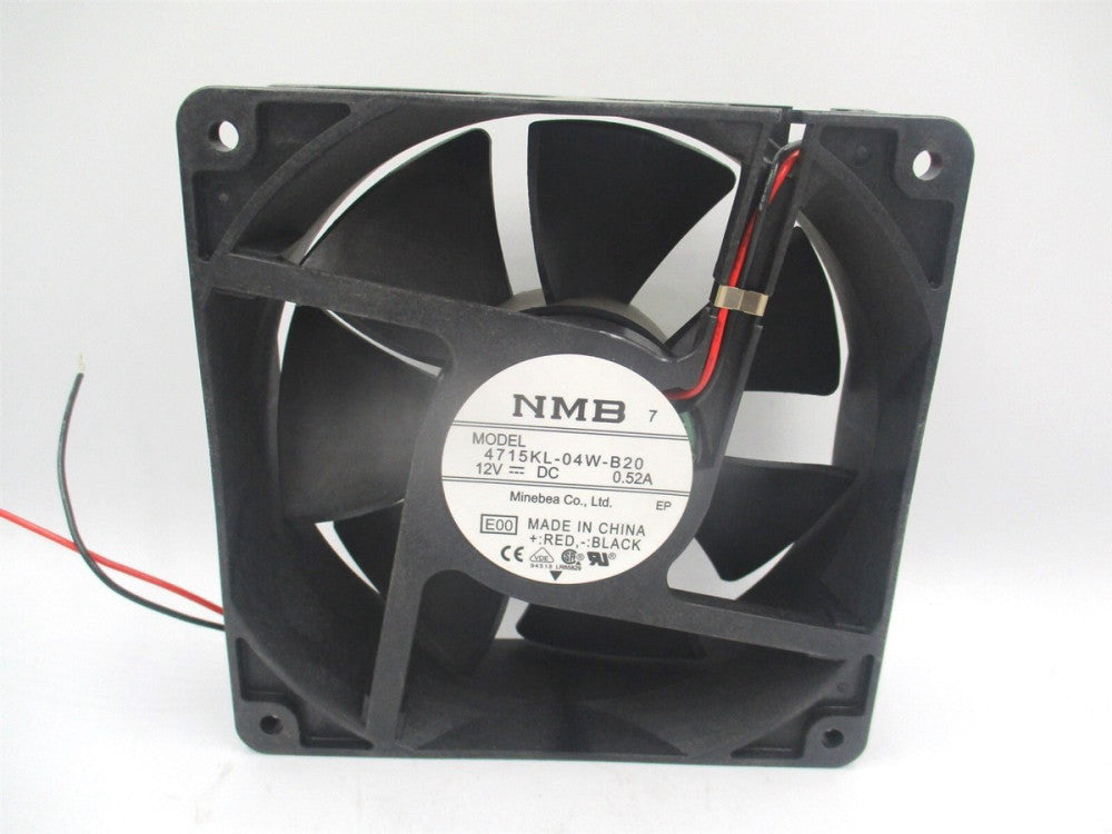 NMB (4715KL-04W-B20) 12V 2 Pin Square Ball Bearing DC Cooling Axial Fan 