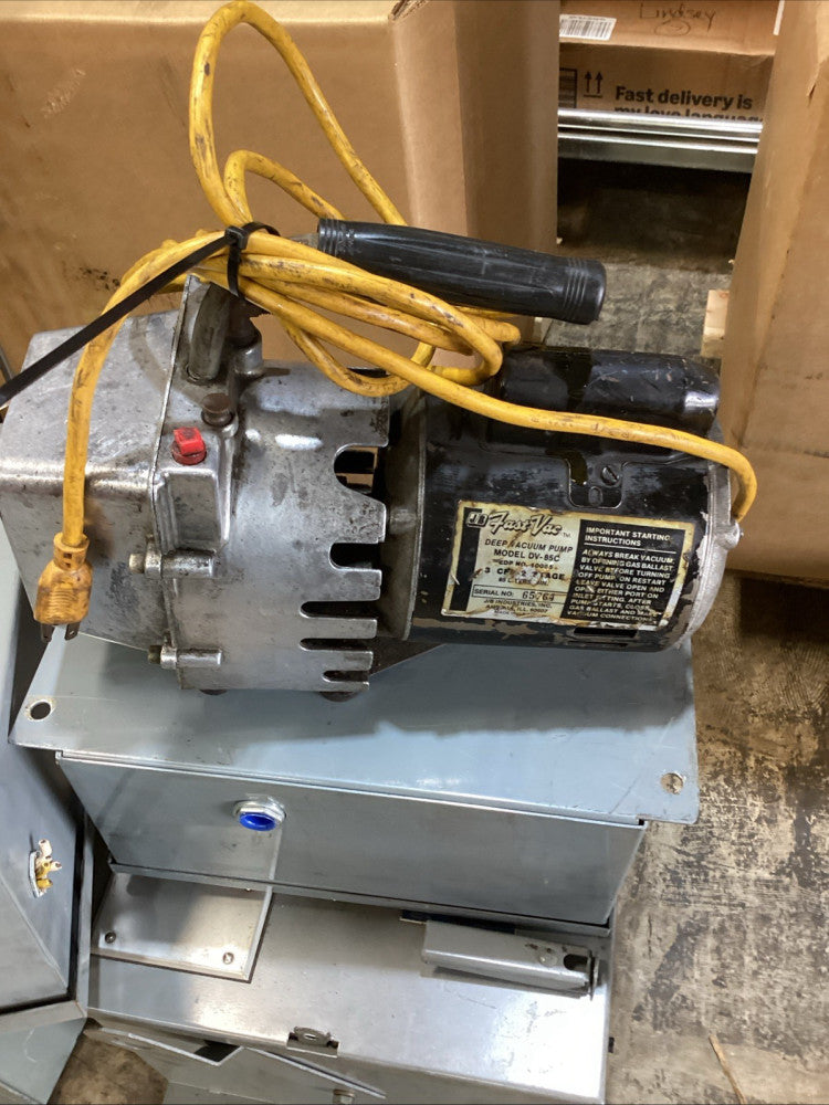 JB INDUSTRIES DV-85C - Fast Vac 3 CFM Deep Vacuum Pump 1/3HP 2 Stage 115V
