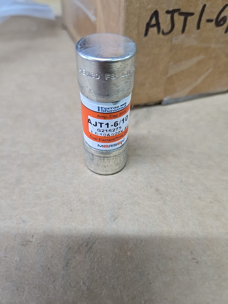 New Old Stock Gould Shawmut Amp-Trap AJT1-6/10 Fuse Time Delay AJT1 6/10