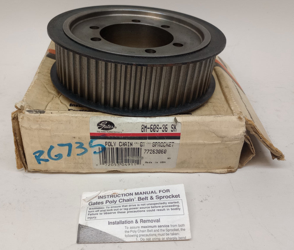 Gates 8M-60S-36 SK Polychain GT Sprocket 60T 8mm Pitch 77263060