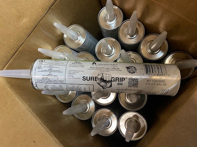 (17 Pack) Hardcast/Carlisle - 302014 - Sure-Grip 404 Duct Sealant, Grey, 11 oz. 