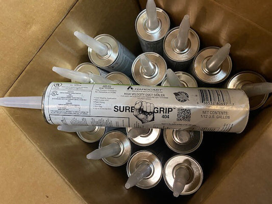 (17 Pack) Hardcast/Carlisle - 302014 - Sure-Grip 404 Duct Sealant, Grey, 11 oz. 