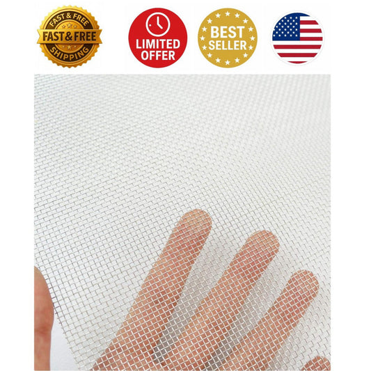 304 Stainless Steel 12x24” Wire Mesh - Durable Garden & Window Guard (2 Pack)