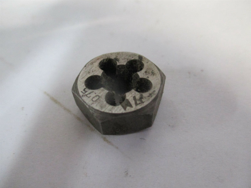 (419-07075) M-0.75 Hex Rethreaded Hexagon Die 