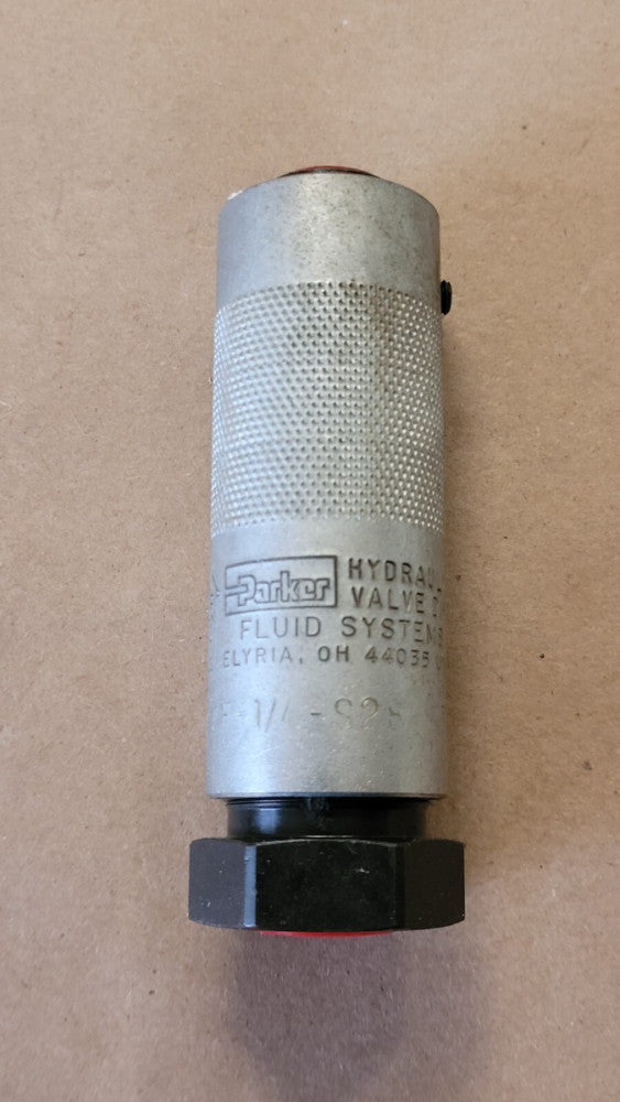 Parker AVF-1/4-S28-BU Adjustable Velocity Hydraulic Valve Fuse 1/4" NPT