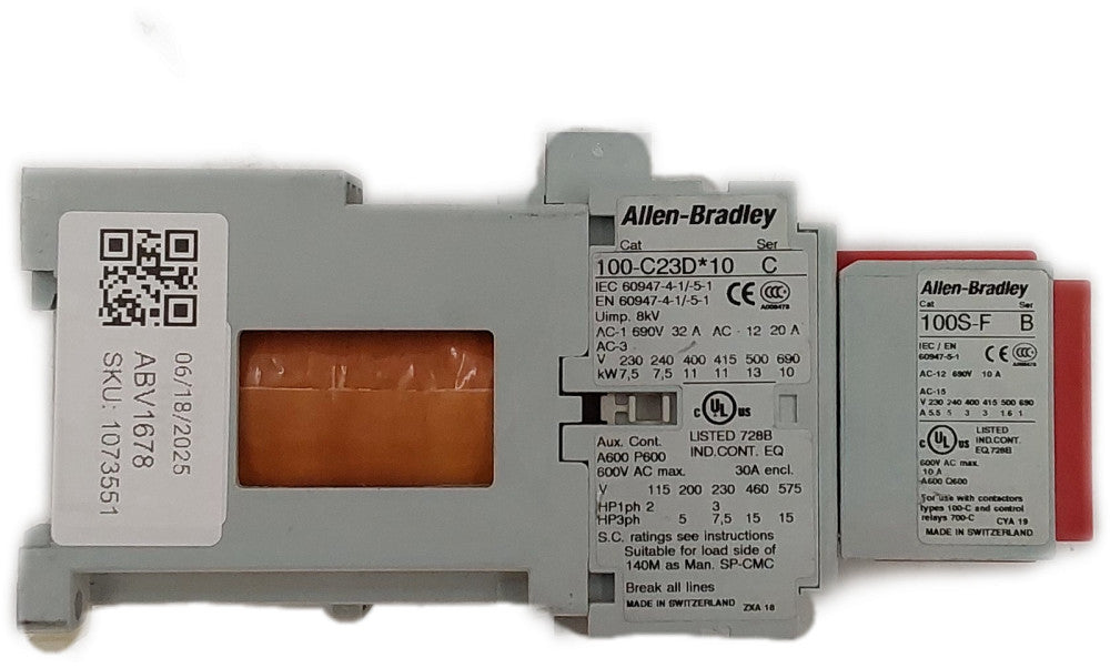 Allen-Bradley 100S-C23DJ14C Safety Relay 3-Pole DC 21-30V Used Good