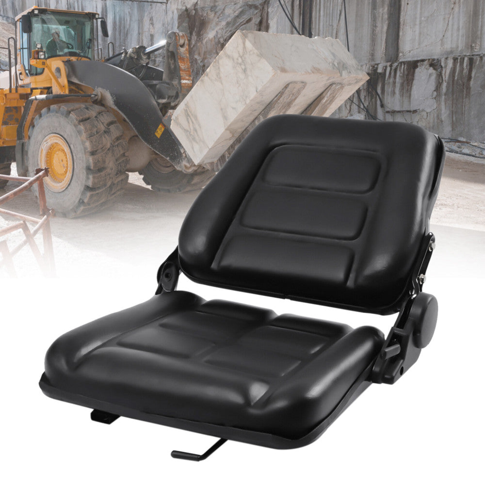 Universal Tractor Suspension Seat Forklift&Truck Waterproof Seat Black