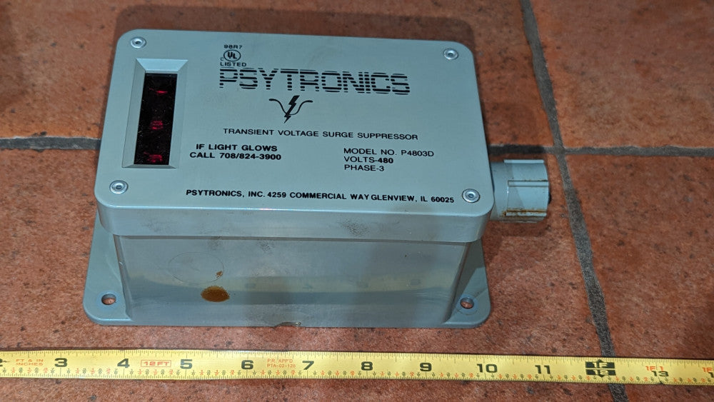 Psytronics P4803D Transient Voltage Surge Suppressor Guaranteed