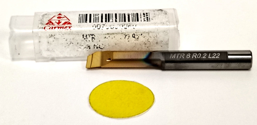 CARMEX COOLANT-FED BORING BAR 2" OAL MTR-6-R0.2-L22
