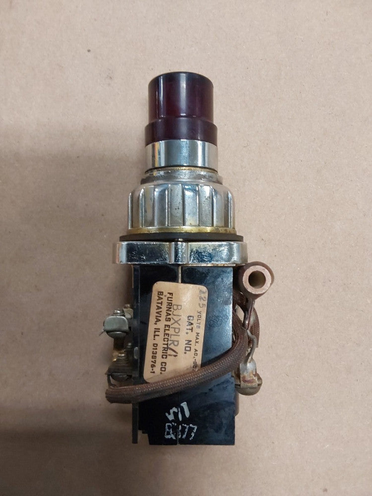 Furnas Electric Light Module Model BJXPLR/1.    125 Volts Red Push Button
