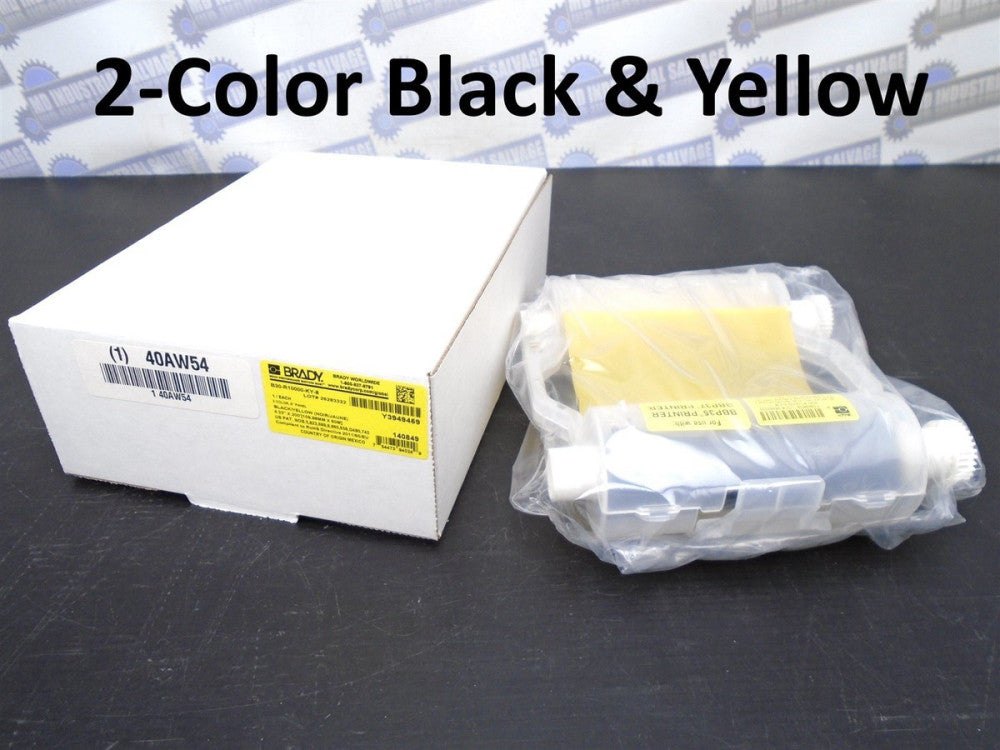Genuine BRADY B30-R10000-KY-8 - B30 - 2-Color BLK/YLW - 4.33" x 200 PRINT RIBBON