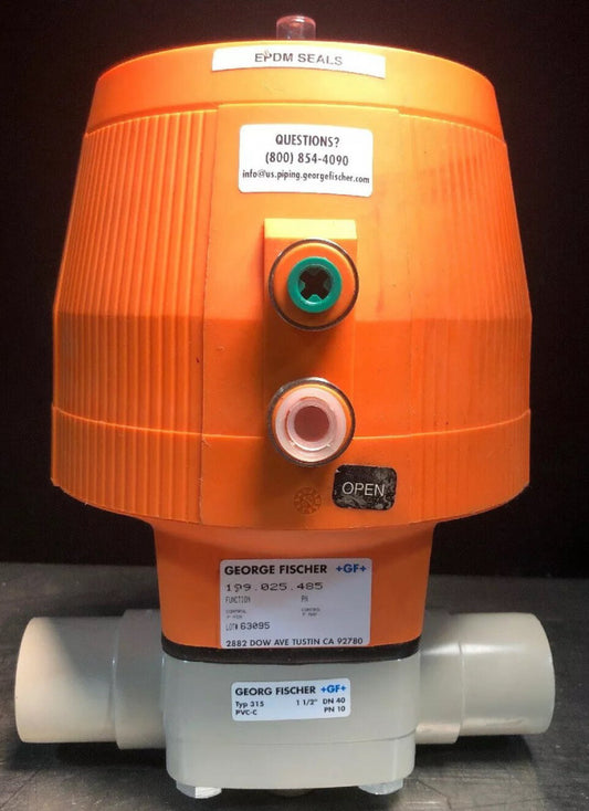+GF+ Georg Fischer Function Control Valve 199.025.485 1.5” CPVC/PTFE