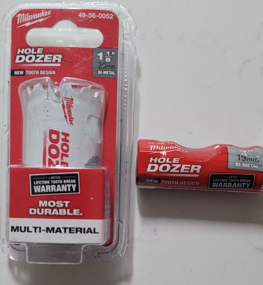 Milwaukee Hole Dozer 3/4 in. & 1 1/8 In. Bi-Metal Hole Saw Dozer 2 Pc 