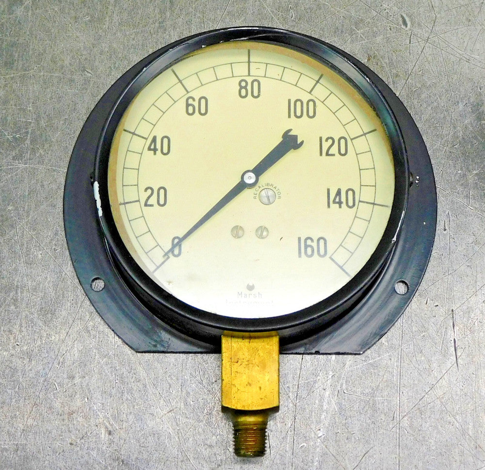 Marsh Instrument Company Pressure Gauge 0-160 PSI 1/4" NPT