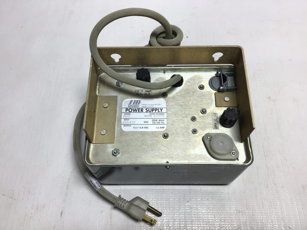 Southwest Microwave PS40 Power Supply 110/120VAC 30W 50/60Hz 13.5-13.8VDC 1.6Amp