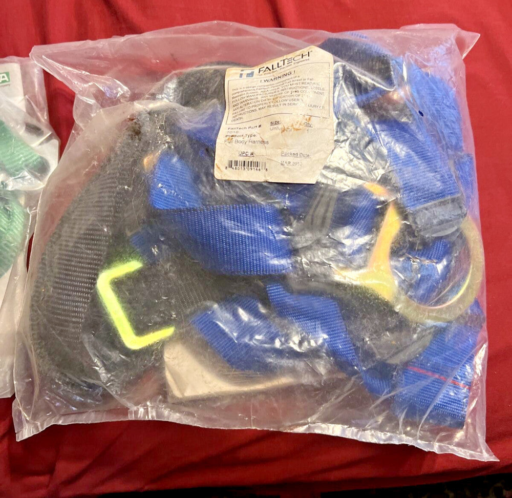 Falltech 7016 Contractor Fall Protection Safety FULL Body Harness Universal
