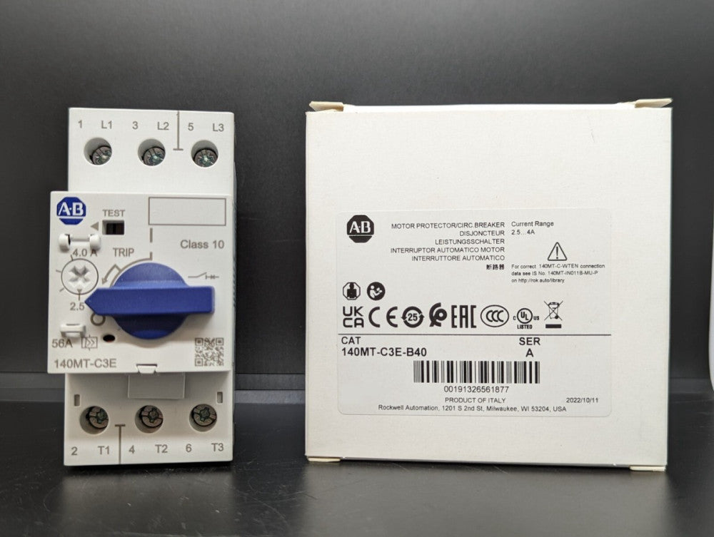 Allen Bradley 140MT-C3E-B40 2.5-4A MPCB Frame Size C New In Box USA