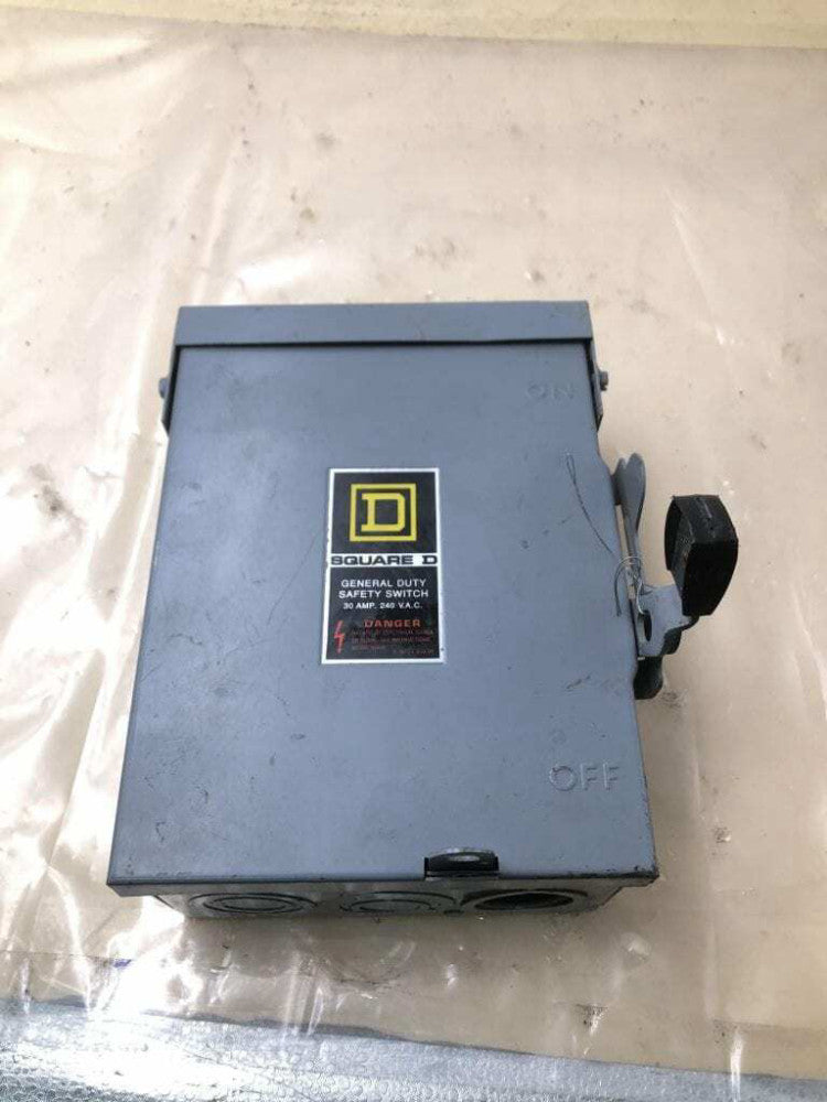 Square D DU321RB 30A Safey Disconnect Switch 240VAC