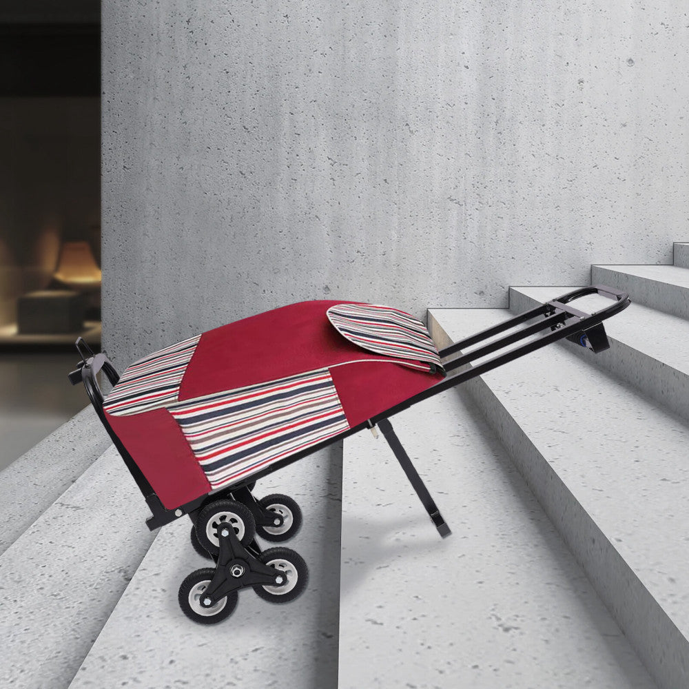 460lbs Capacity Portable Stair Climber Hand Truck Folding Trolley with 6 Wheels